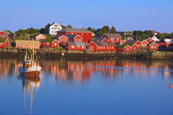 Noorse vissersdorp — Stockfoto