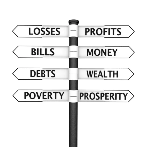 Wealth vs Poverty — Stock Photo, Image