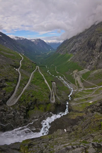 Trollstigen pass, Noorwegen — Stockfoto