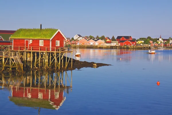 Norwegian fishing village — Stock Photo, Image