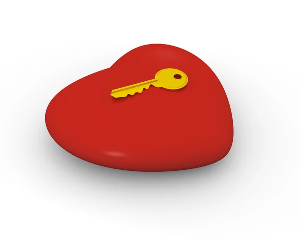 La chiave del tuo cuore — Foto Stock