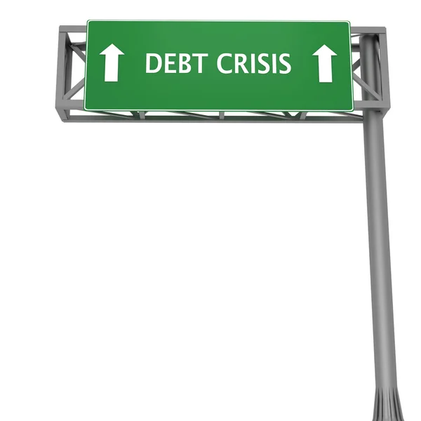 Adósság válság — Stock Fotó
