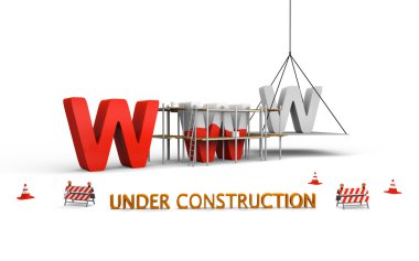 Website under construction clipart