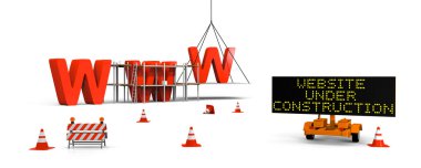 Website under construction clipart