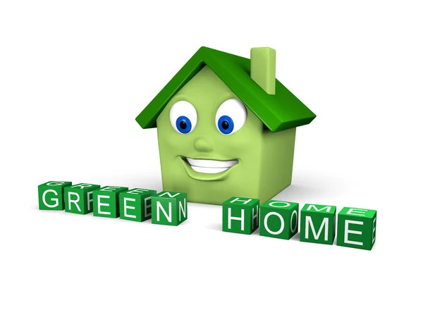 Casa Verde — Fotografia de Stock