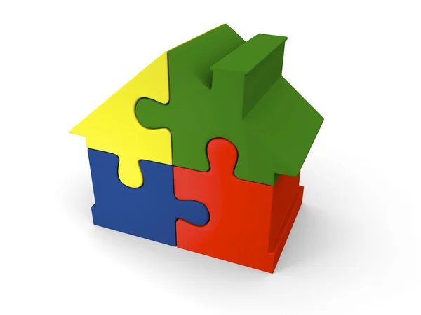 Puzzle home — Stock Photo, Image
