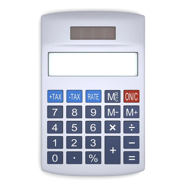 Kalkulator srebrny — Zdjęcie stockowe