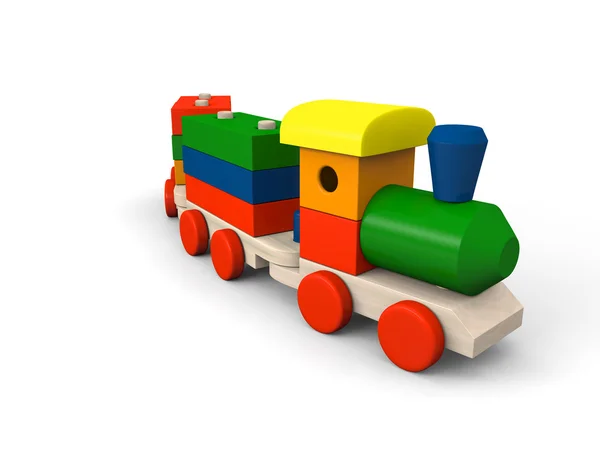 Ξύλινο παιχνίδι τρένο — Φωτογραφία Αρχείου