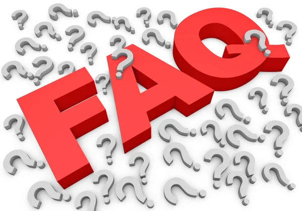 FAQs 3D Text — Stock Photo, Image