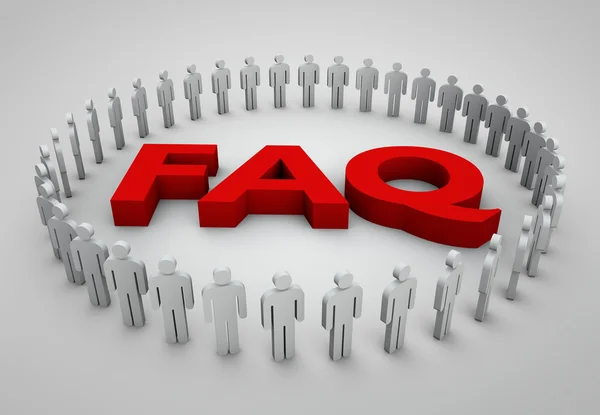 FAQs 3D Text2 — Stock Photo, Image