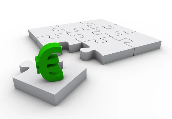 The missing piece is finance 2 — Stock Photo, Image