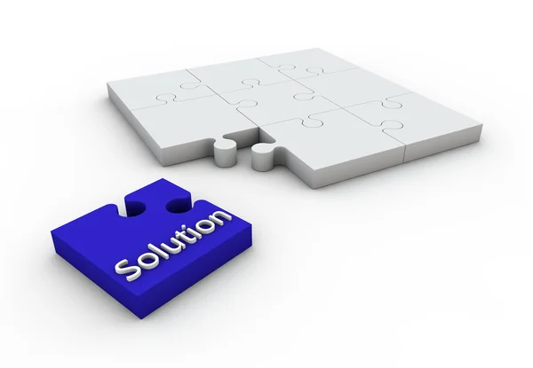 Solution Puzzle — Stock Photo, Image