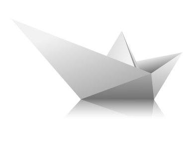 Paper Boat. clipart