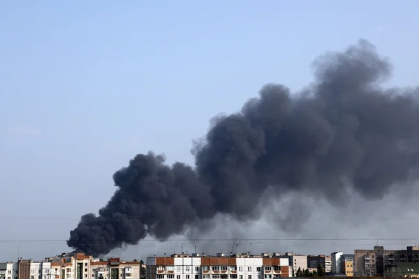 stock image Fire in the city