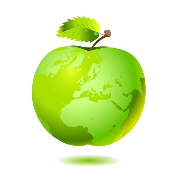 Apple Earth. — Stock Vector
