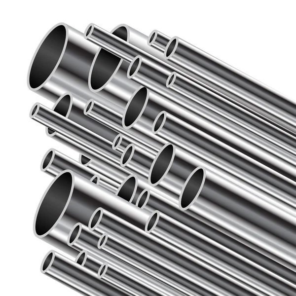 Metal tube. — Stock Vector