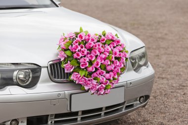 Flower car clipart