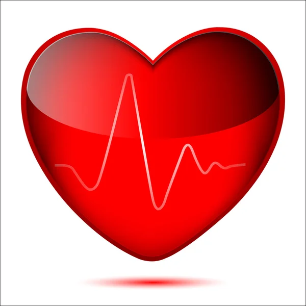 Rotes Herz — Stockvektor