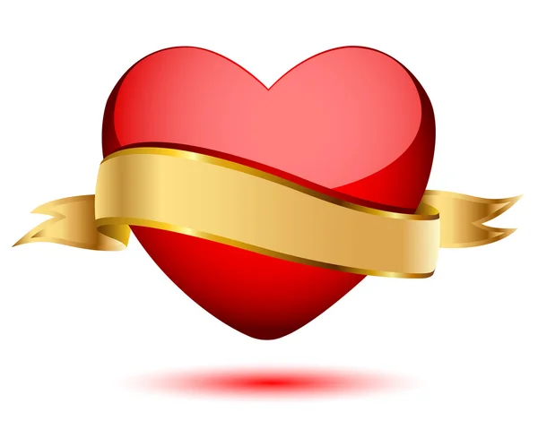 Κόκκινη καρδιά — Διανυσματικό Αρχείο
