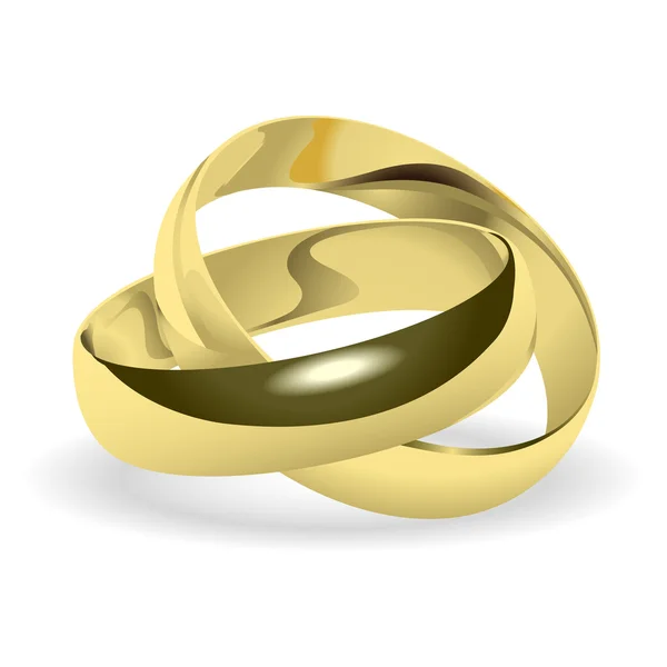 Anillos de boda — Vector de stock