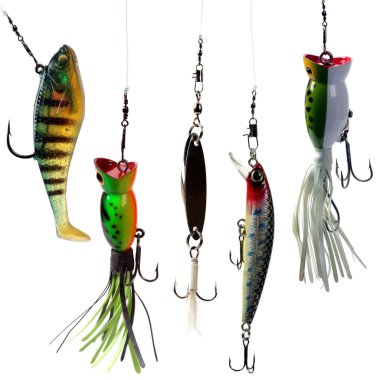 Fishing baits clipart