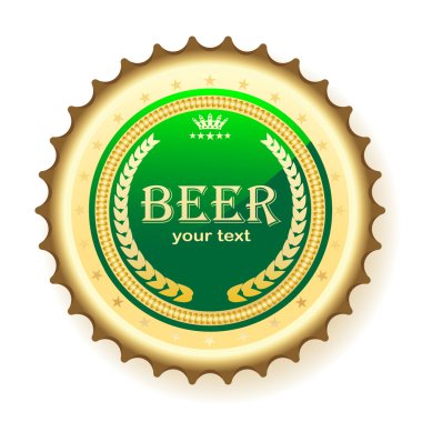 Beer, bottle cap clipart