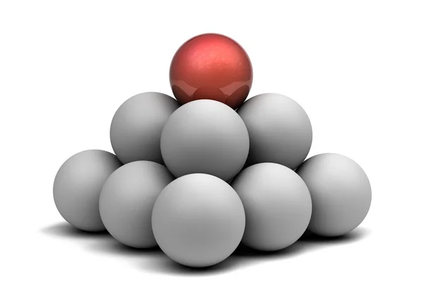 Pyramid of balls — Stock Photo, Image