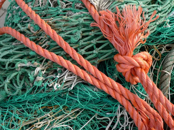 渔网和渔绳 — 图库照片