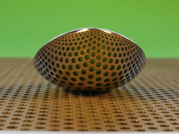 Cuchara en placa de acero perforada — Foto de Stock
