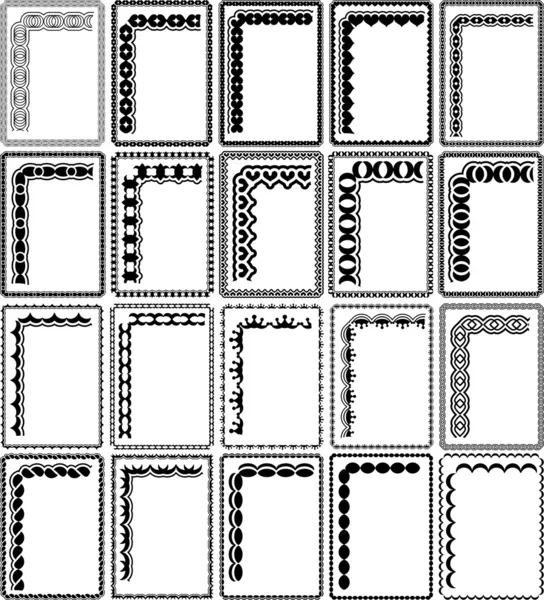 Marcos rectangulares — Archivo Imágenes Vectoriales