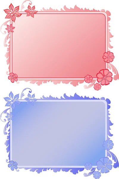 Fond bleu et rouge — Image vectorielle