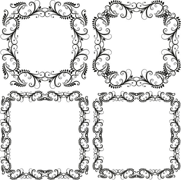 Silhouette decorative border