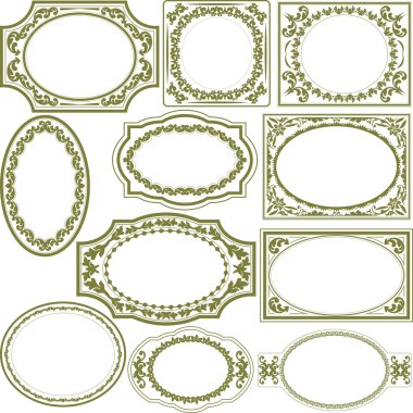 Decorative frames clipart