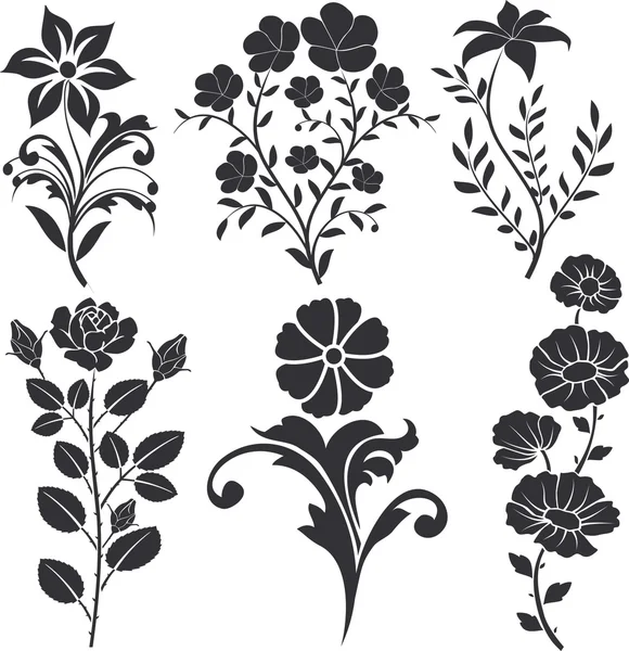 Flowers decorative — Stock Vector