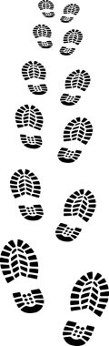 Footprints clipart