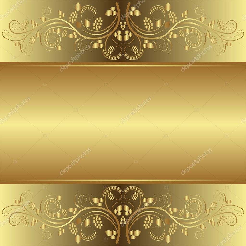 Golden background — Stock Vector © mtmmarek #9082661