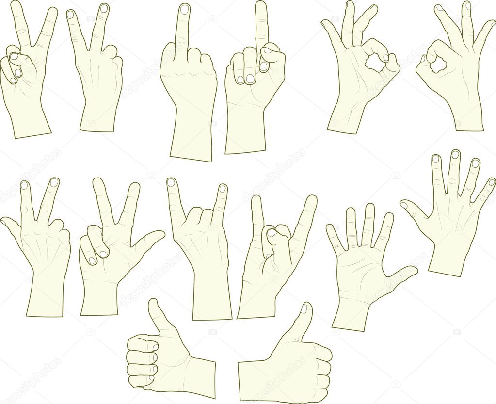 Hands gestures