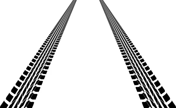 Pistas de neumáticos — Archivo Imágenes Vectoriales