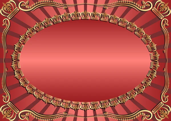 Arrière-plan avec couronnes — Image vectorielle