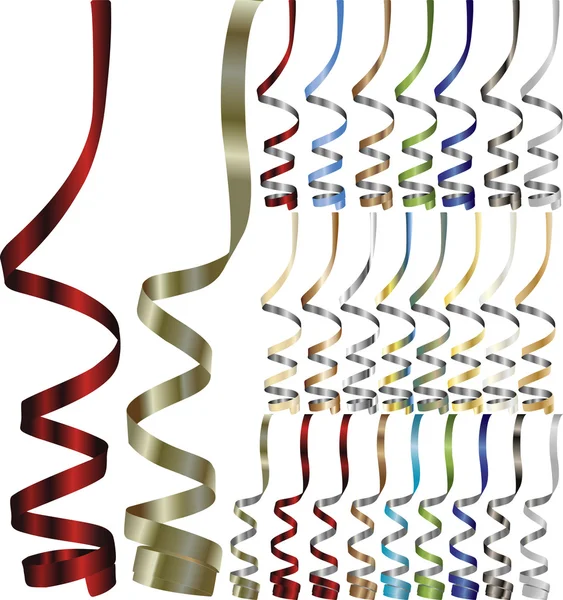 Многоцветные ленты — стоковый вектор