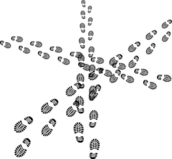 Footprints — Stock Vector