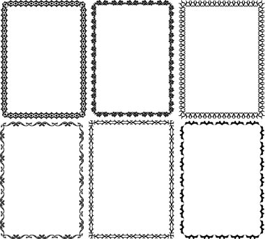 Rectangular frames clipart