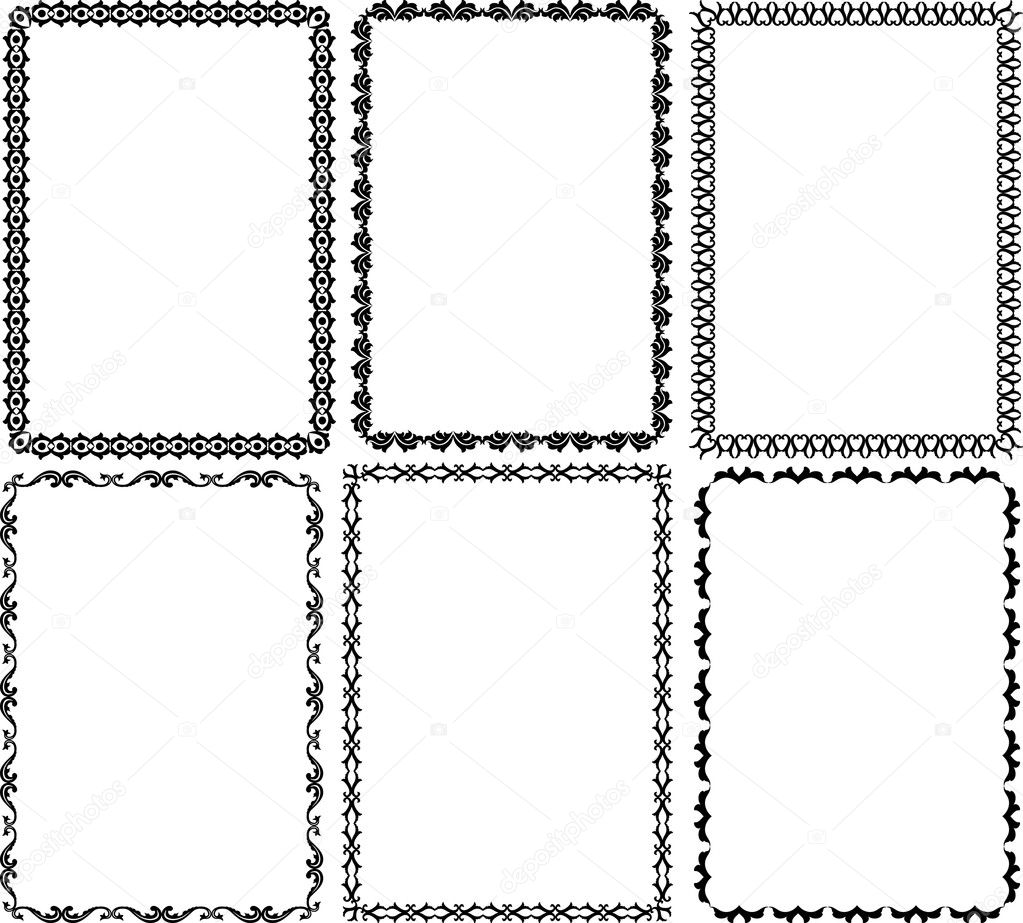 Download Rectangular frames — Stock Vector © mtmmarek #9623826