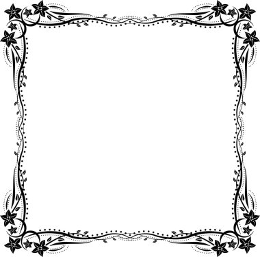 Frame floral clipart