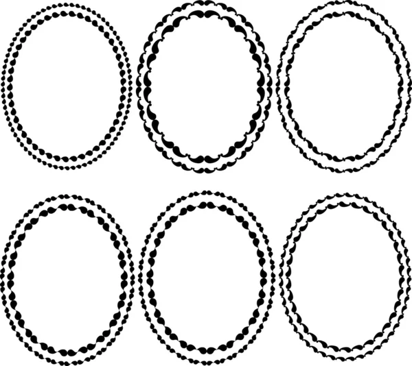 Cadres ovale — Image vectorielle