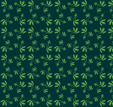 Leaves on a green background clipart