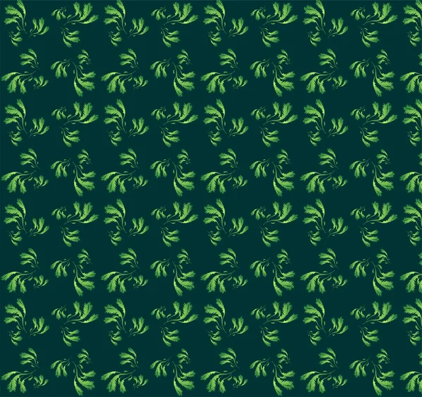 Blätter auf grünem Hintergrund — Stockvektor