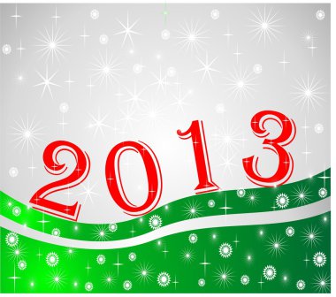 Green background 2013 clipart