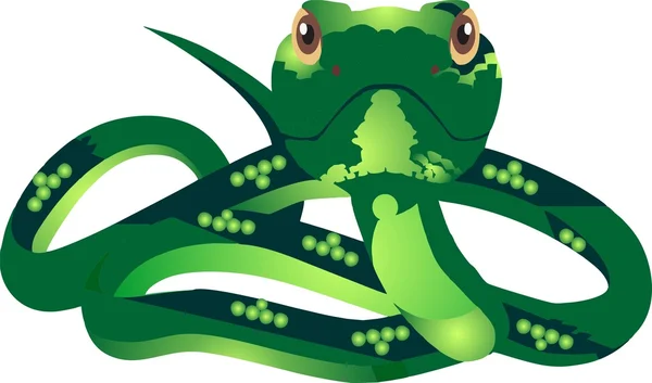 Serpiente vectorial — Vector de stock