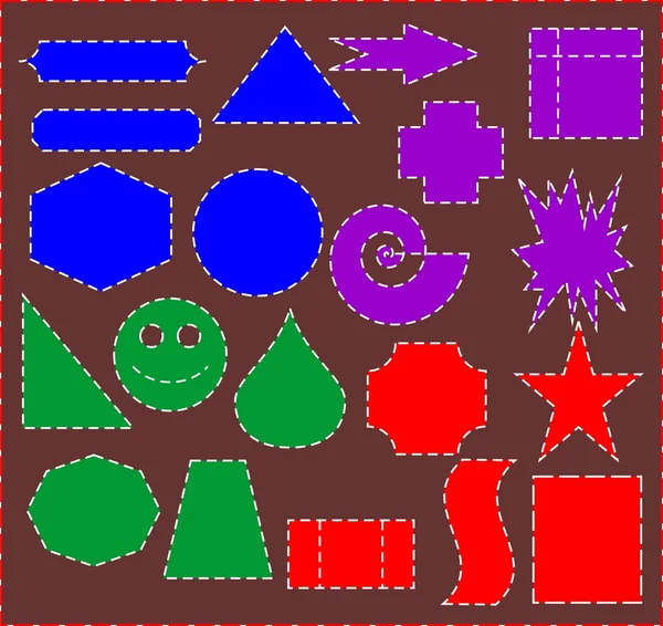 Icônes géométriques vectorielles — Image vectorielle
